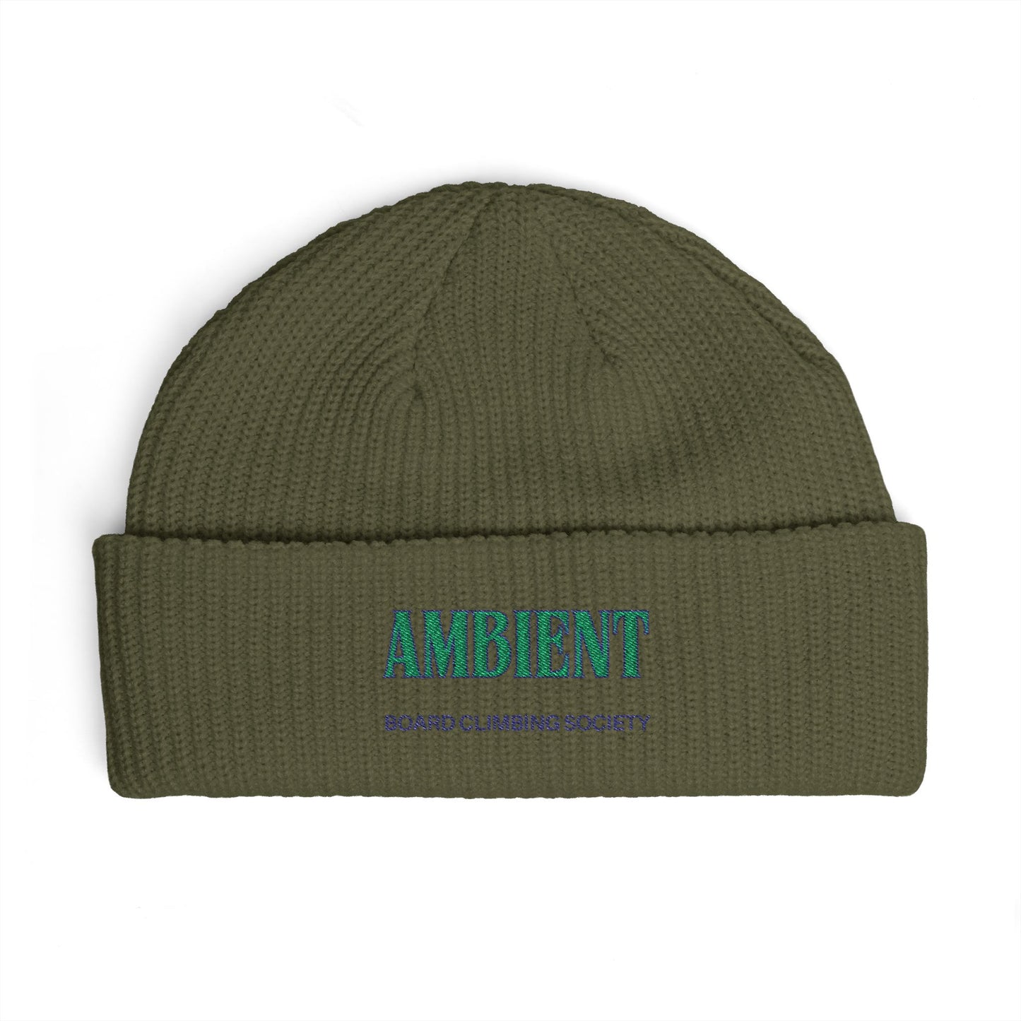AMBIENT BSC Climbing Beanie — Embroidered Knit Beanie