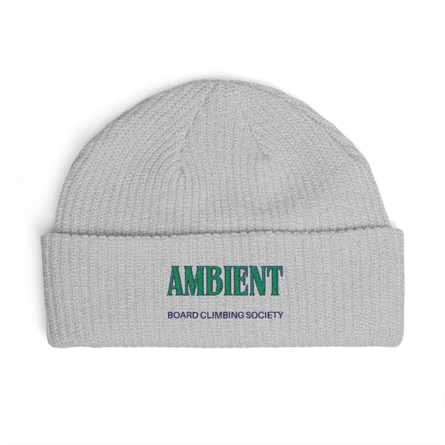 AMBIENT BSC Climbing Beanie — Embroidered Knit Beanie