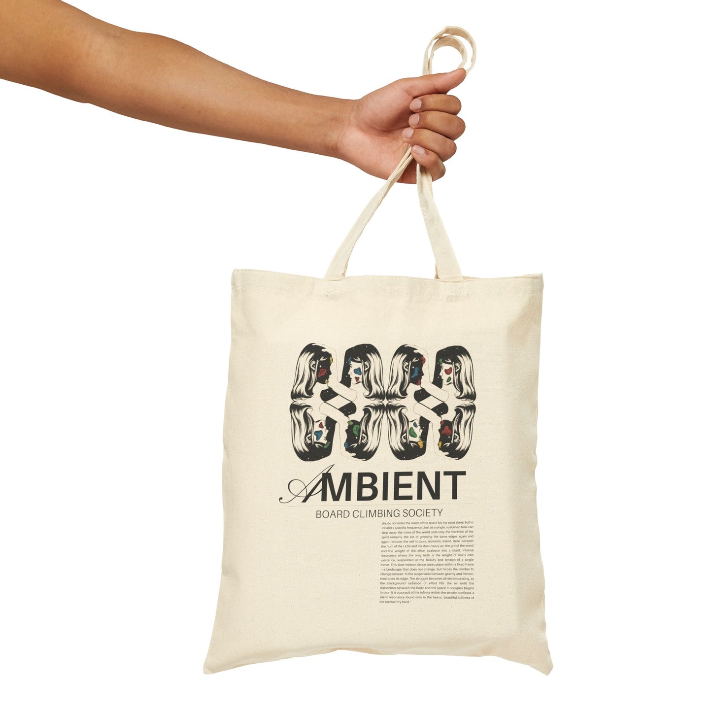 BOARD LOVER AMBIENT BCS Tote Bag — Climbing Gear Canvas Tote