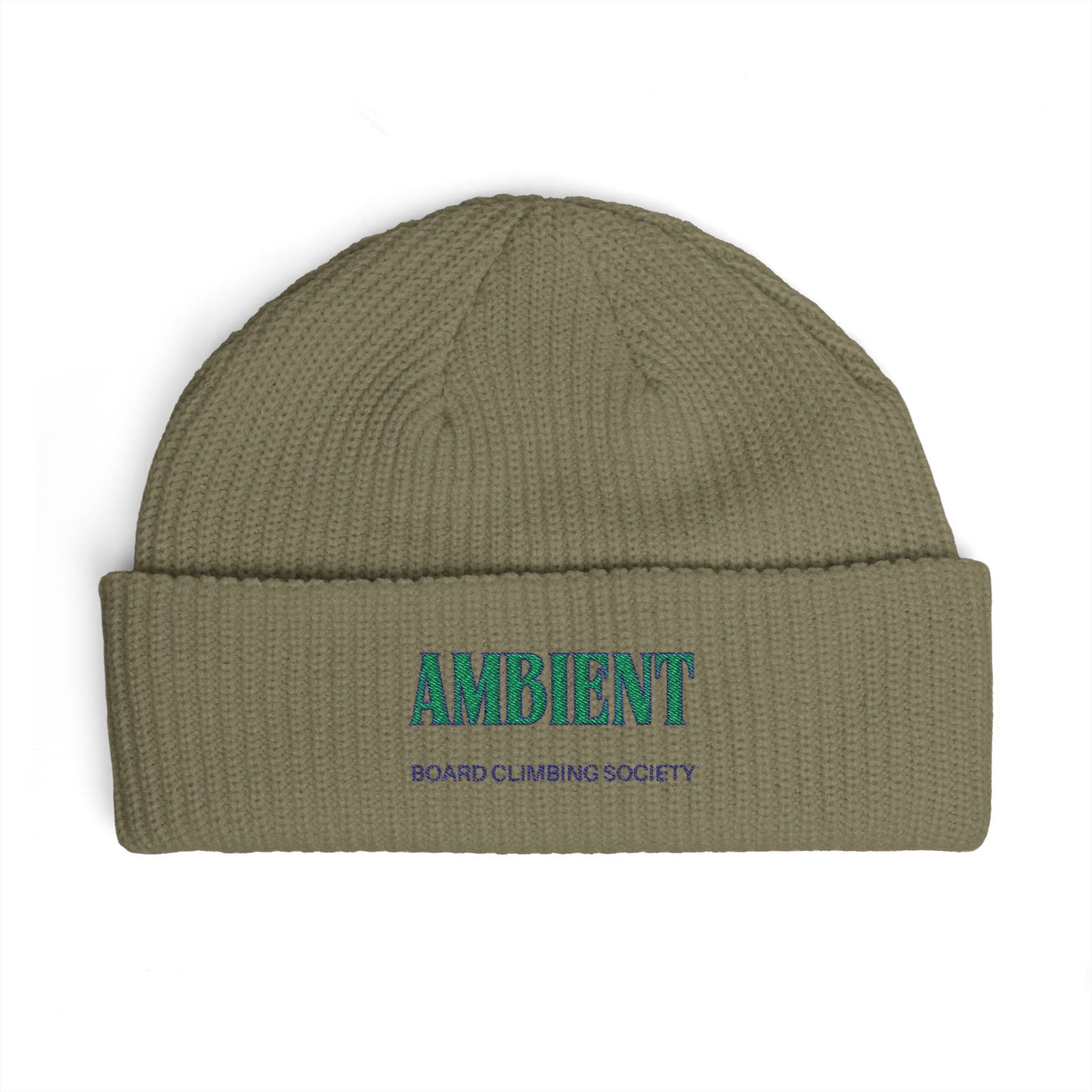 AMBIENT BSC Climbing Beanie — Embroidered Knit Beanie